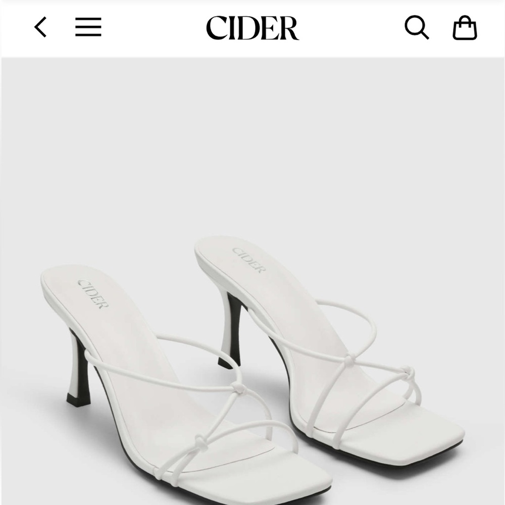 Brand New Cider White Heels